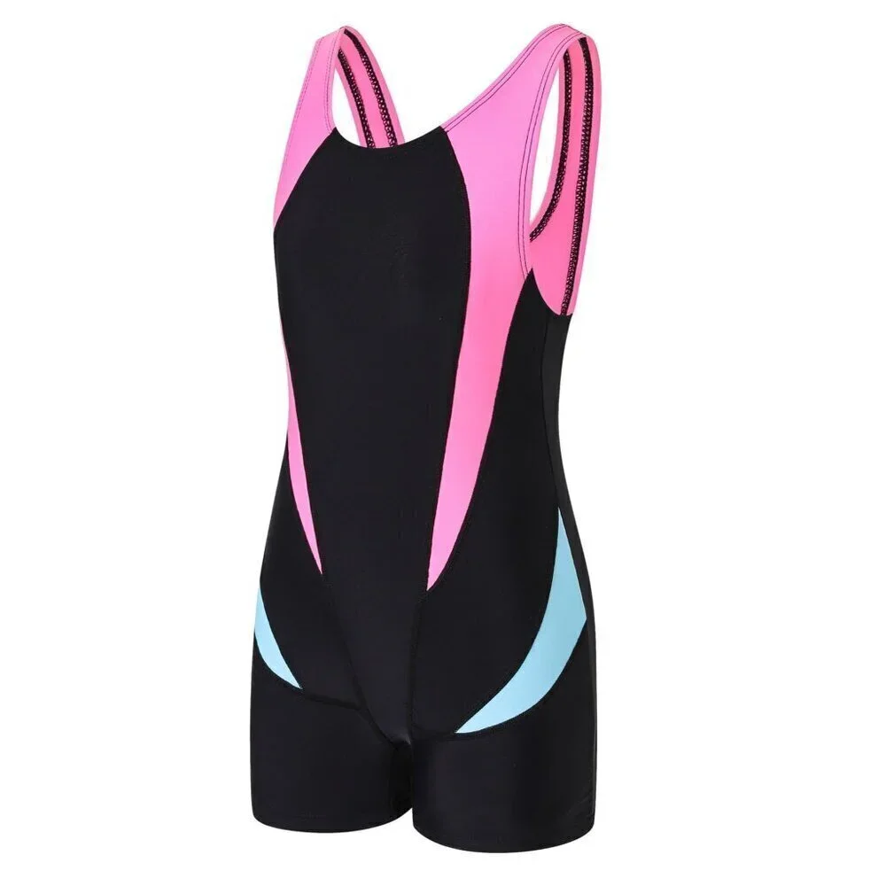 J.E Sterguard Athletic Girls' One Piece Swimsuit Bathing Suits, Competition 10YR